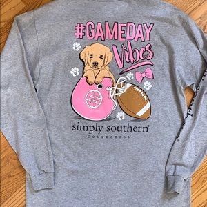 Simply Southern Football Gameday Long Sleeve Top